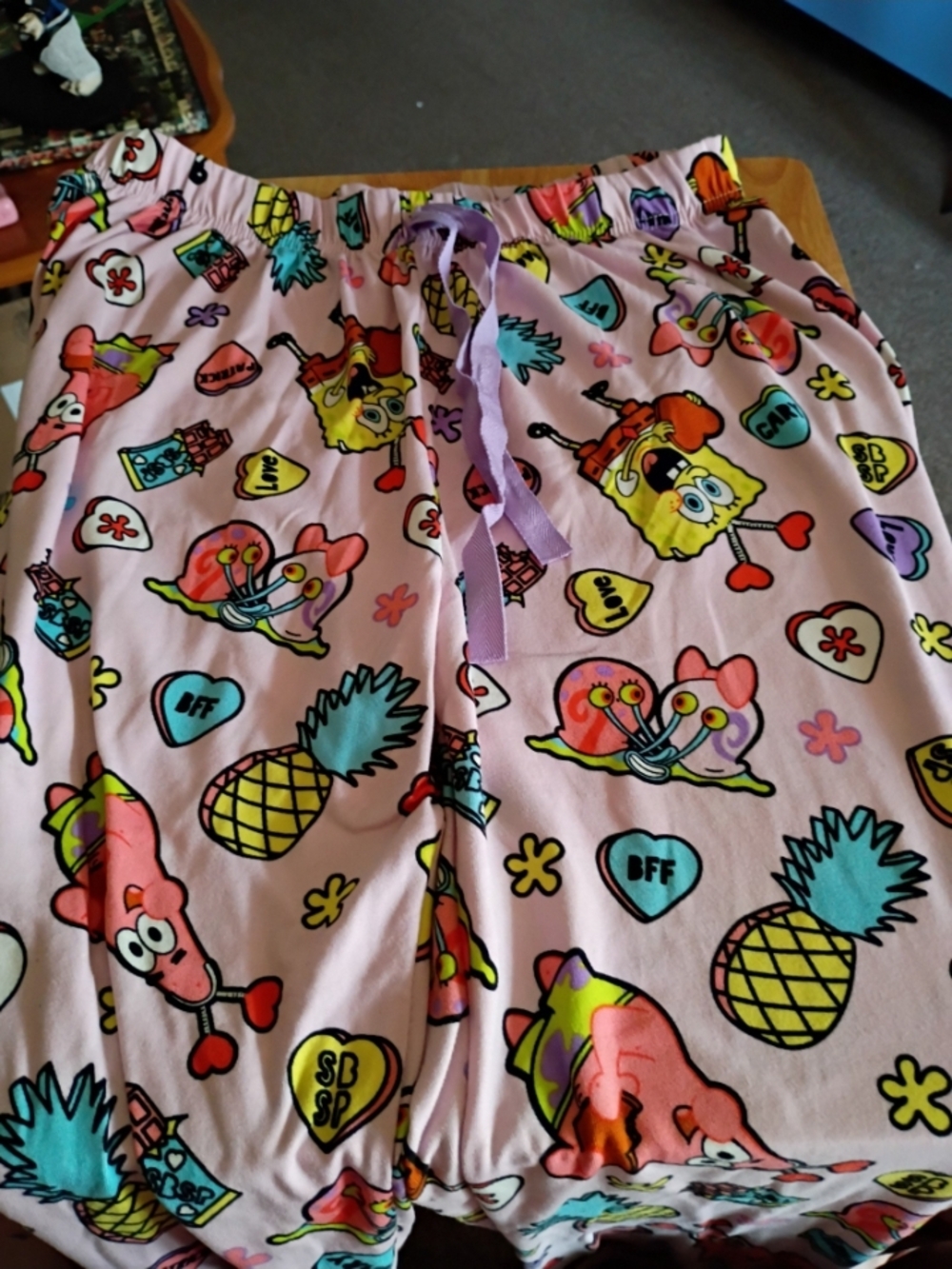 SpongeBob Squarepants Pink Pajama Bottoms - L - OOP
